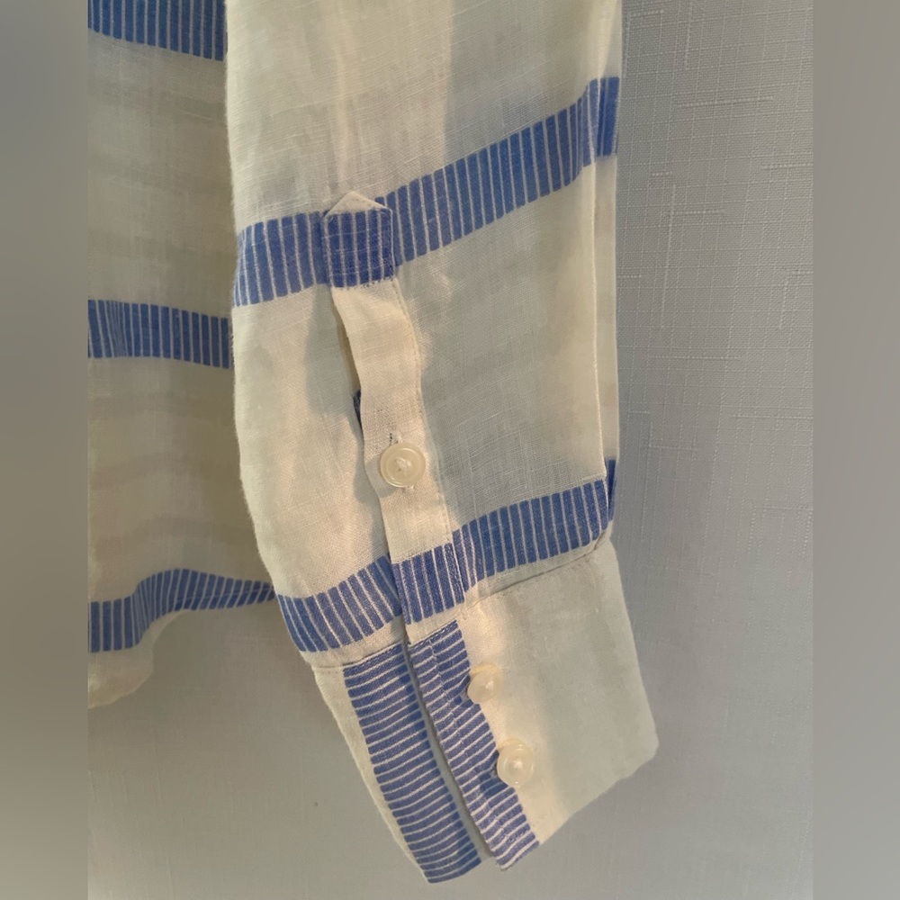 HIHO BOTTOM DOWN SHIRT, 100% LINEN - Picture 5 of 5